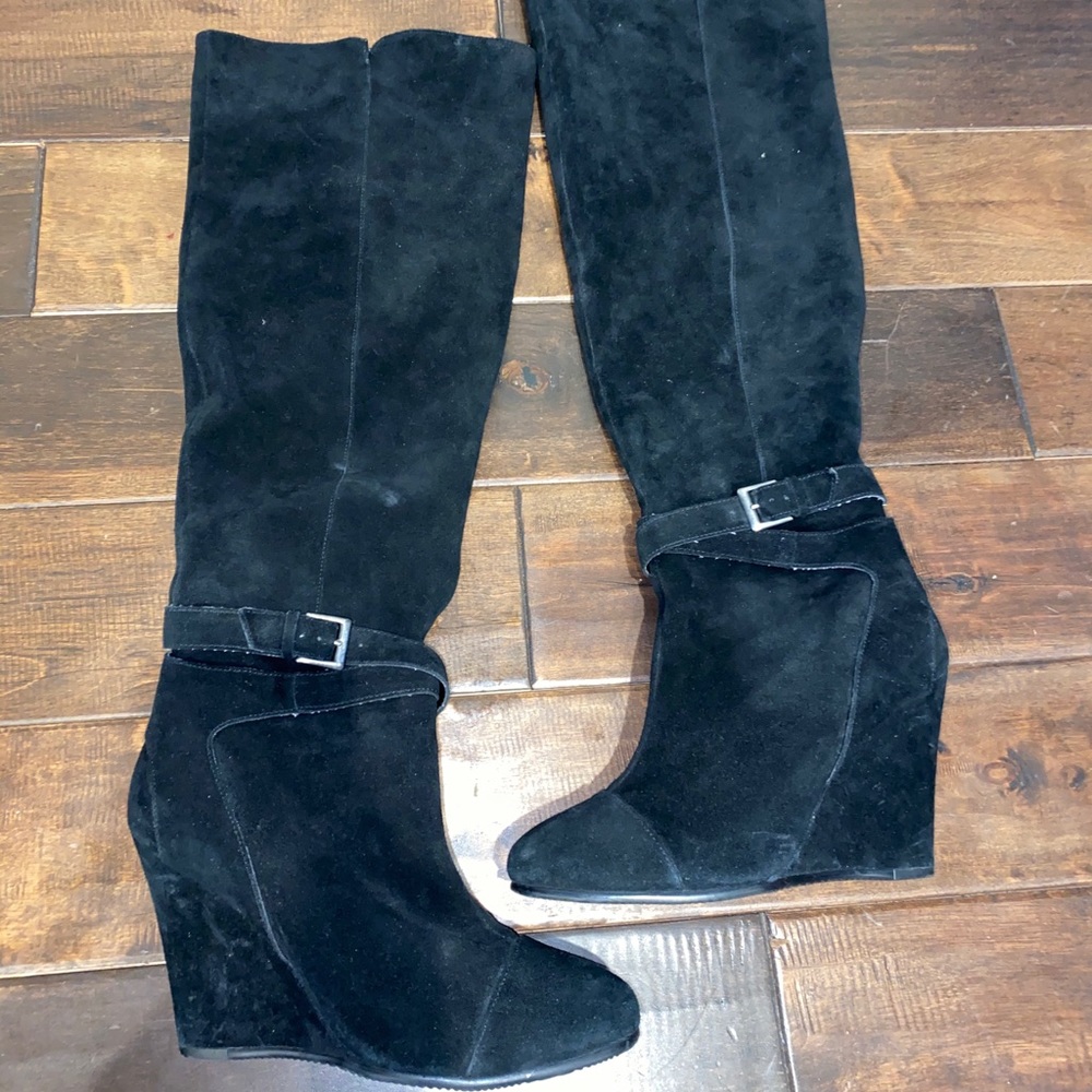 Women’s size 9.5 kelsi dagger tall black suede boots